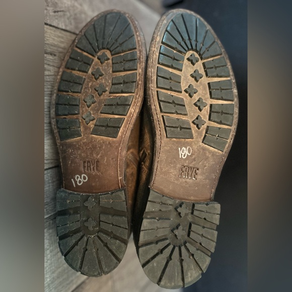 FRYE Men's Brown Leather Lace Up Boots Size 12 - Picture 9 of 14